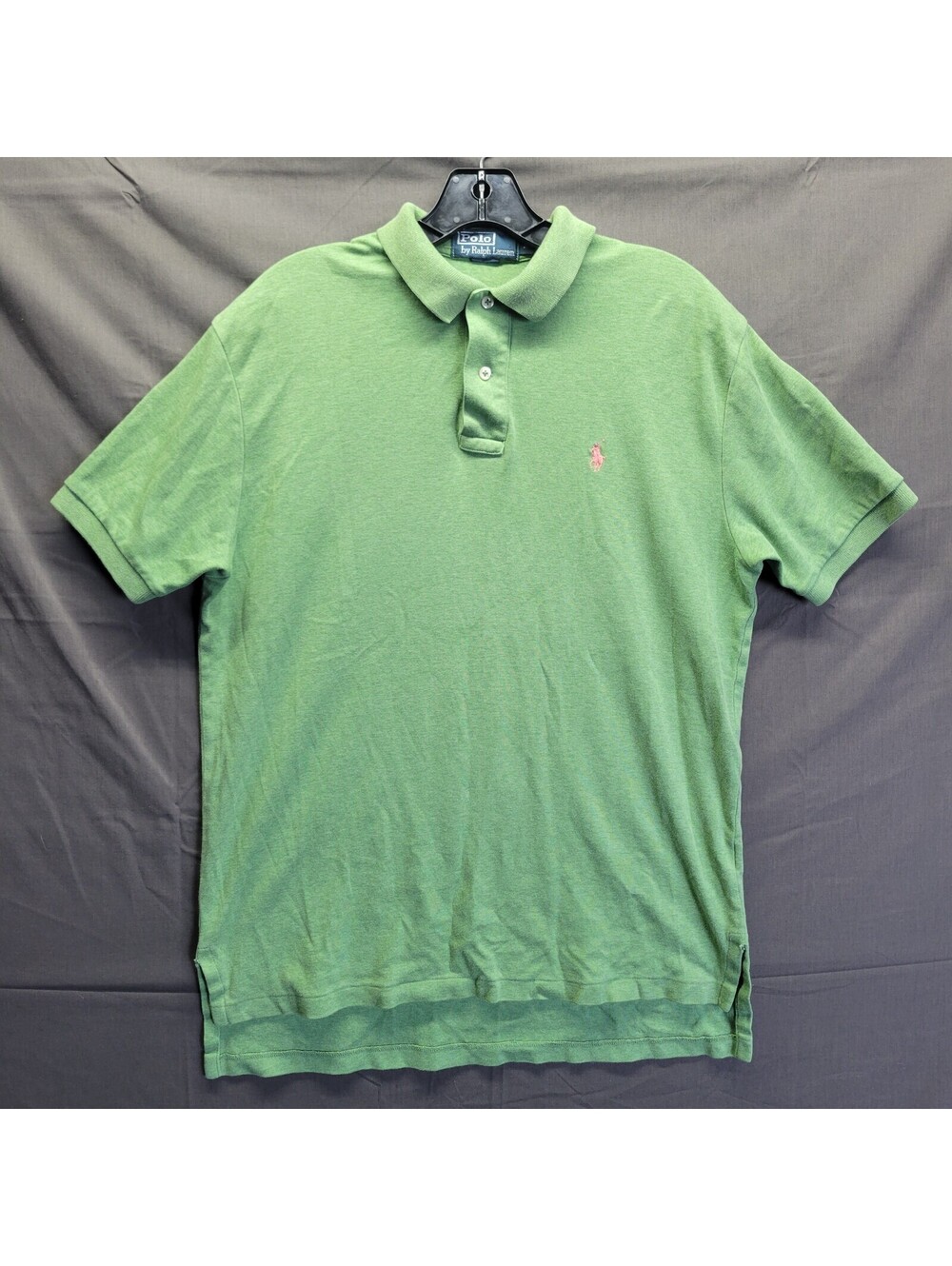 Vtg Polo Ralph Lauren Mens Polo Shirt Size M Green Pony Logo
